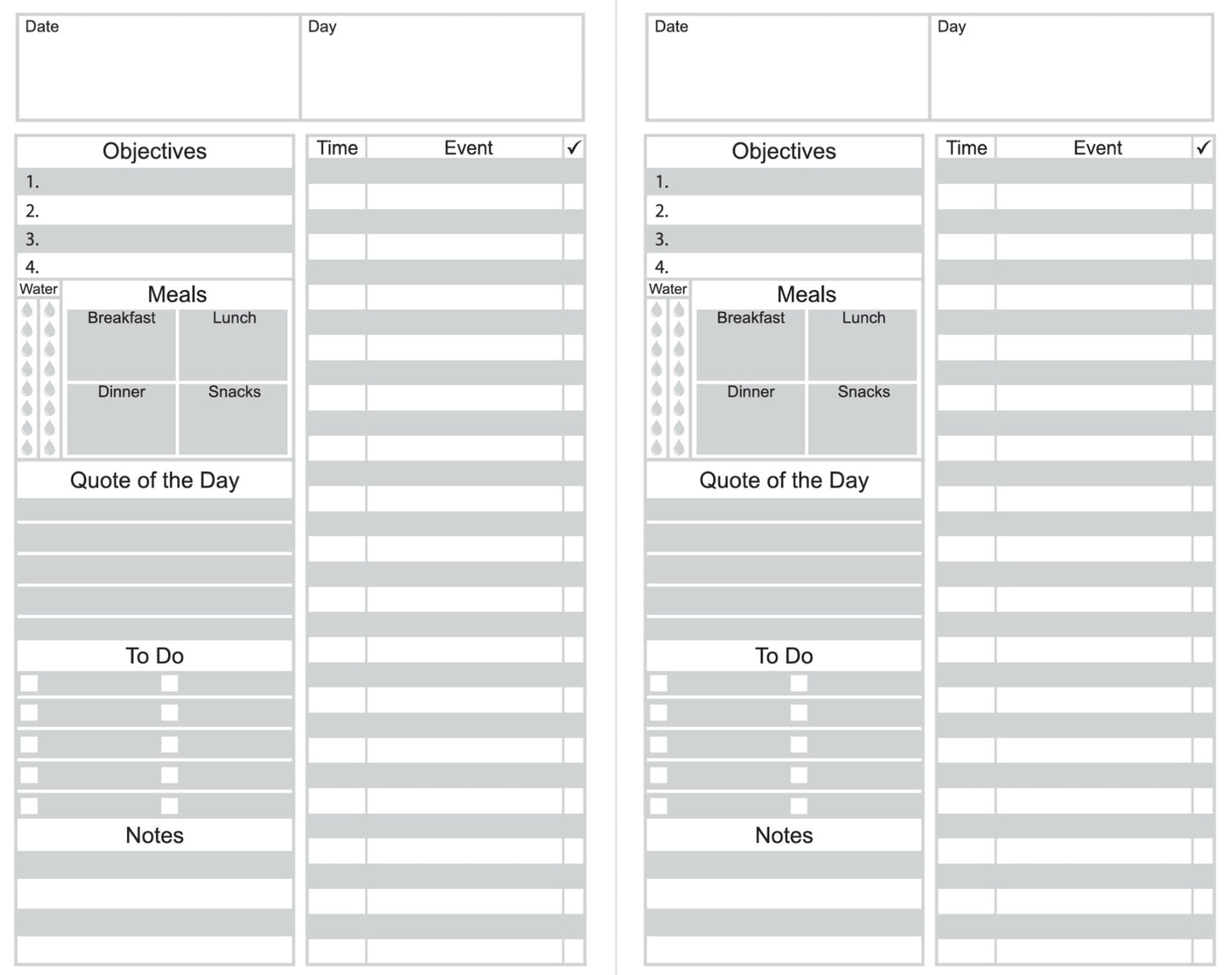 Daily Plans
