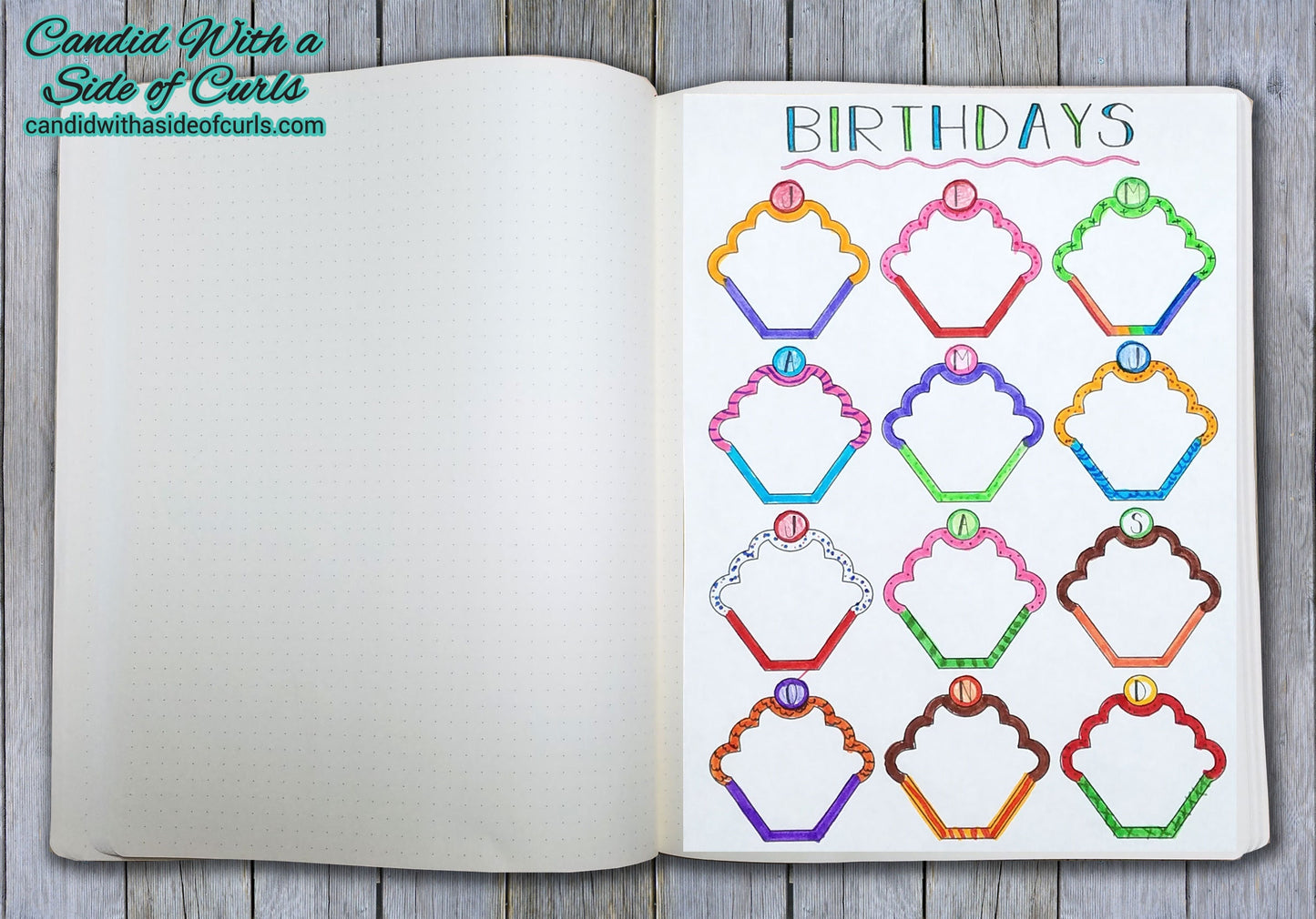 Birthday Log Bullet Journal-Printable Pages
