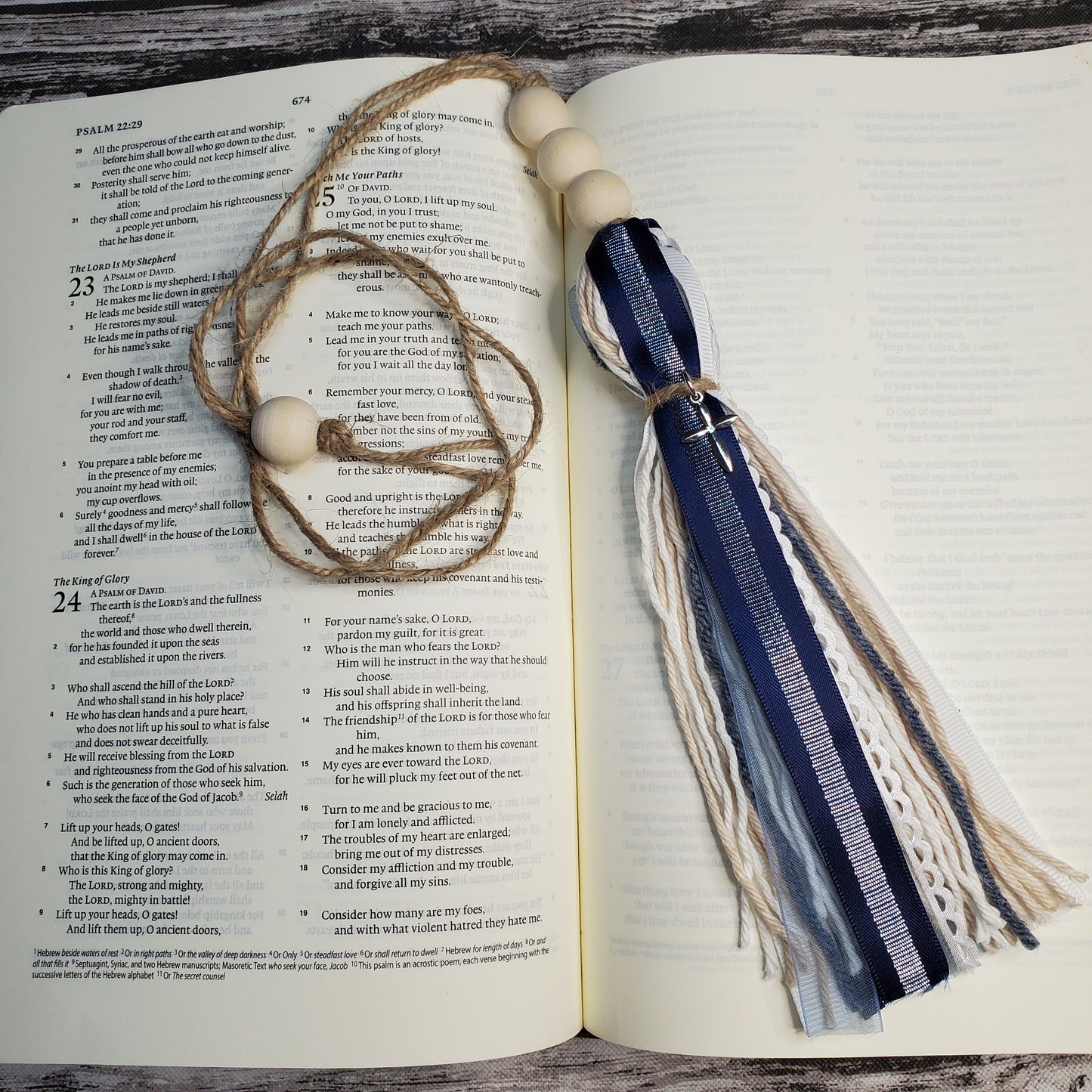 Navy Bible Tassel