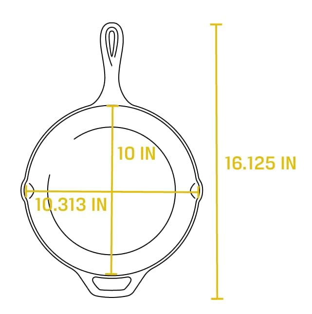 Lodge 10.25 Inch Cast Iron Pre-Seasoned Skillet