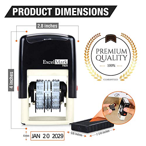 Self-Inking Rubber Date Stamp