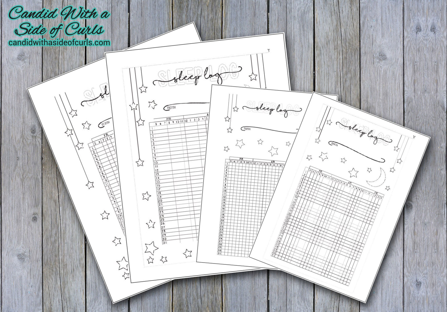 Sleep Log Bullet Journal-Printable Pages