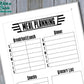 Meal Planning Bullet Journal-Printable Pages