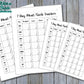 7 Day Meal and Carb Tracker Bullet Journal-Printable Pages