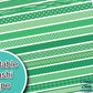 Green Printable Washi Tape