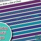 Purple/Teal/Blue Printable Washi Tape