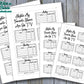 TV Shows List Bullet Journal-Printable Pages