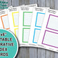 4x6 Printable Decorative Index Cards