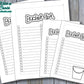 Bucket List Bullet Journal Printable Pages