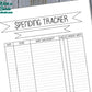 Spending Tracker Bullet Journal Printable Pages