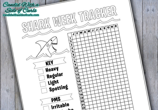 Shark Week Tracker Bullet Journal-Printable Pages