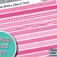 Pink Printable Washi Tape