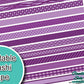 Purple Printable Washi Tape