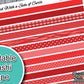 Red Printable Washi Tape