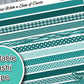 Teal Printable Washi Tape