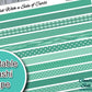 Mint Printable Washi Tape