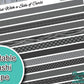 Grey Printable Washi Tape