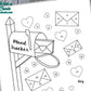 Mail With Hearts Monthly Mood Tracker Bullet Journal-Printable Pages