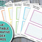 4x6 Printable Decorative Pastel Index Cards