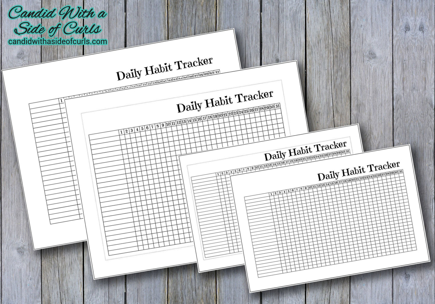 Daily Habit Tracker Bullet Journal-Printable Pages