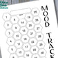 Hexagon Monthly Mood Tracker Bullet Journal-Printable Pages