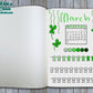 Monthly Front Page (Title Page) Mood Tracker Bullet Journal-Printable Pages