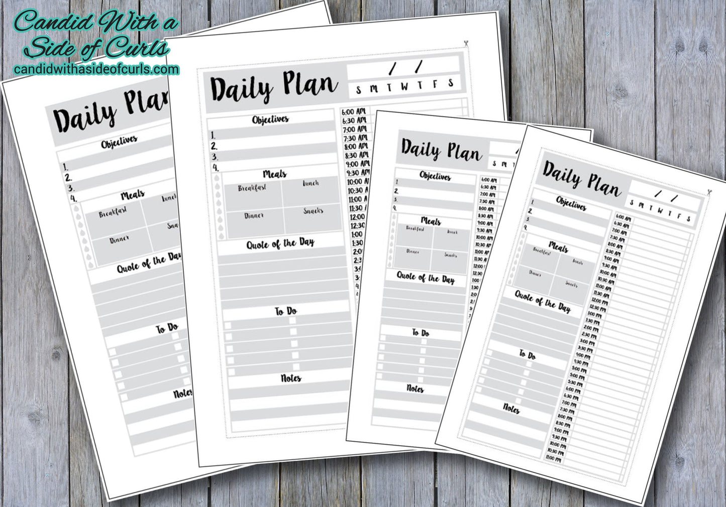 Daily Plan Journal Page For Bullet Journal-Printable Pages