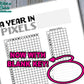 Blank Key A Year In Pixels Bullet Journal-Printable Pages